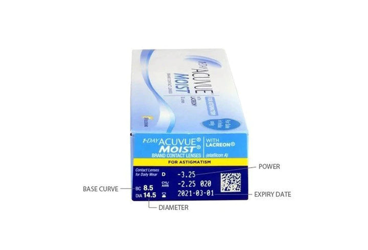 1 DAY ACUVUE MOIST FOR ASTIGMATISM (30 LENSES)